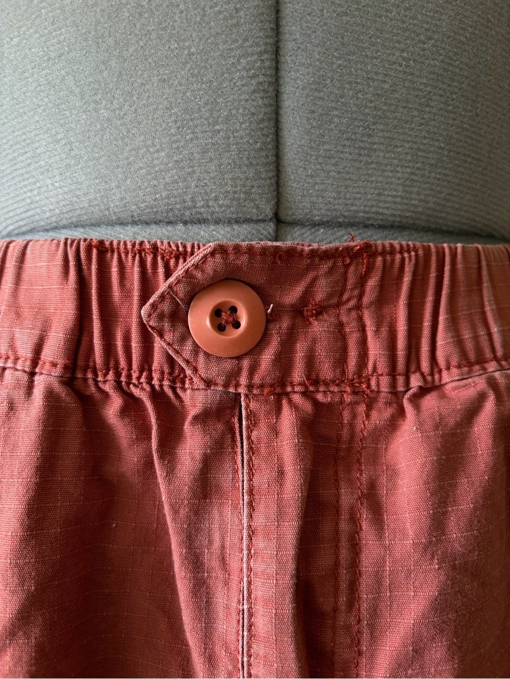 Harlow Rust Cargo Mini Skirt Utility Pocket Stretch Casual Skater Y2K Coastal - Picture 6 of 9